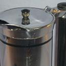Sunbeam ART DECO Design Stainless Steel Coffee Pot Set on Porcelain Tray - Silver