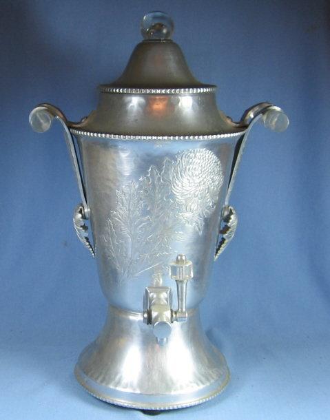 Continental Silver Electric COFFEE MAKER Percolator SERVER - Vintage Aluminum metalware