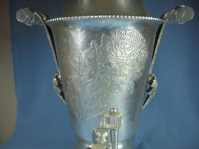Continental Silver Electric COFFEE MAKER Percolator SERVER - Vintage Aluminum metalware