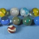 Group of Glass SHOOTER Marbles - Antique Toy