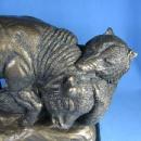 Limited edition BUFFALO and GRIZZLY BEAR Sculpture by Austin Products - Vintage Pottery Figure