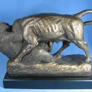 Limited edition BUFFALO and GRIZZLY BEAR Sculpture by Austin Products - Vintage Pottery Figure