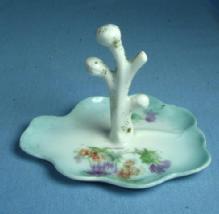 Antique RS Prussia German type Porcelain RING TREE Display