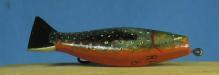 Ray Hansen - Cheboygan, MI Hand Carved Wooden Decoy Fish Lure - sporting
