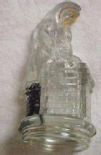 SANTA CLAUS Chimney Candy Container - Glass