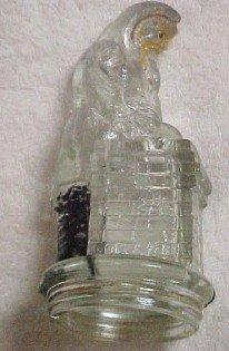 SANTA CLAUS Chimney Candy Container - Glass