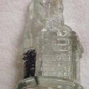 SANTA CLAUS Chimney Candy Container - Glass
