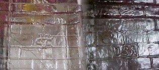 SANTA CLAUS Chimney Candy Container - Glass