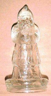 SANTA CLAUS Candy Container - Glass