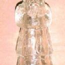 SANTA CLAUS Candy Container - Glass