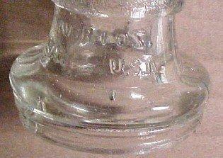 SANTA CLAUS Candy Container - Glass