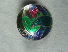 Jewelry Signed Berebi LOVE BIRD Enameled Earrings - Vintage Estate Jewelry