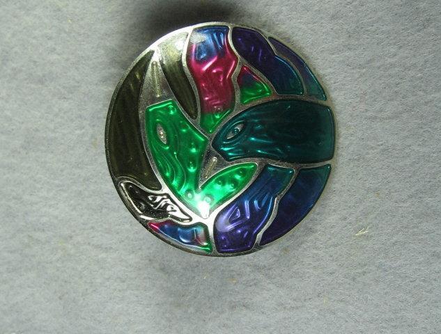 Jewelry Signed Berebi LOVE BIRD Enameled Earrings - Vintage Estate Jewelry