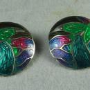 Jewelry Signed Berebi LOVE BIRD Enameled Earrings - Vintage Estate Jewelry