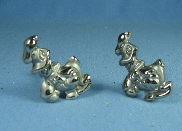 Pewter Drawer or Door Pulls ~ DONALD DUCK - Vintage Disney collectible