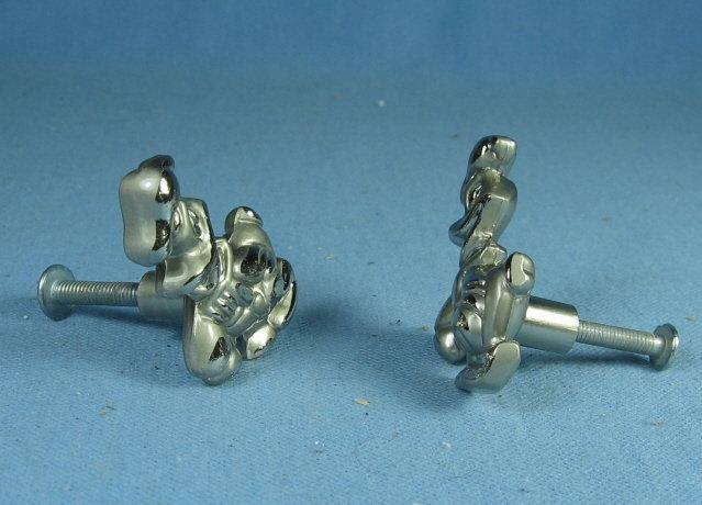 Pewter Drawer or Door Pulls ~ DONALD DUCK - Vintage Disney collectible