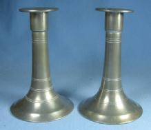 Old Berkeley Pewter CANDLE STICKS - metalware