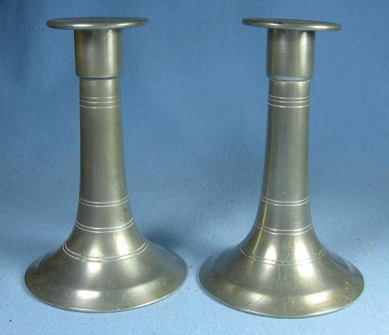 Berkeley Pewter CANDLE STICKS - metalware