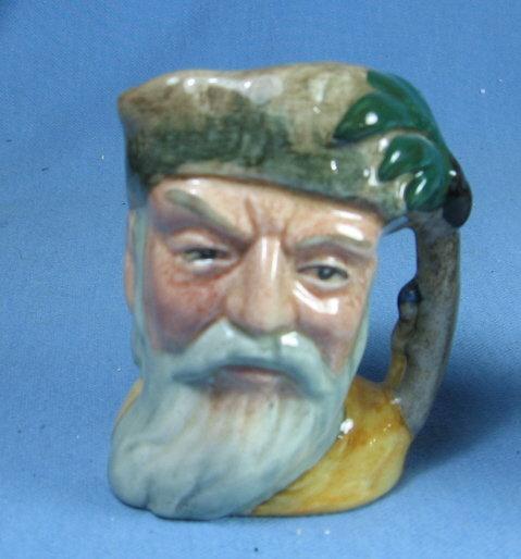 Royal Doulton Mini ROBINSON CRUSOE Miniature Toby Mug - Antique Porcelain