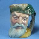 Royal Doulton Mini ROBINSON CRUSOE Miniature Toby Mug - Antique Porcelain
