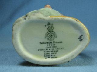 Royal Doulton Mini ROBINSON CRUSOE Miniature Toby Mug - Antique Porcelain