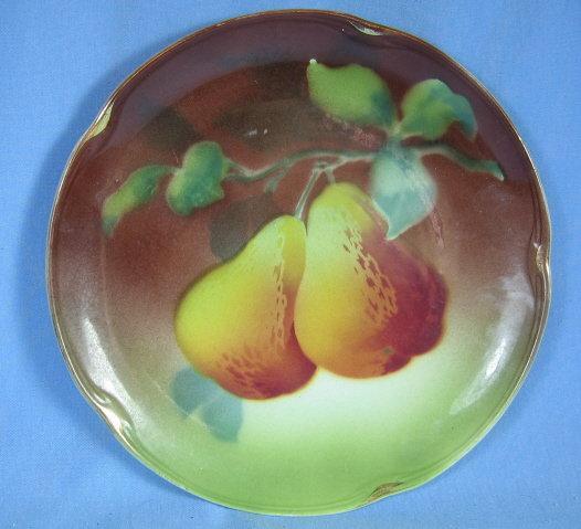 German Porcelain Luster Lustre Pierced Handle RELISH DISH Bowl
