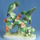 Lefton Figurine RED ROBIN - Antique Bisque Porcelain