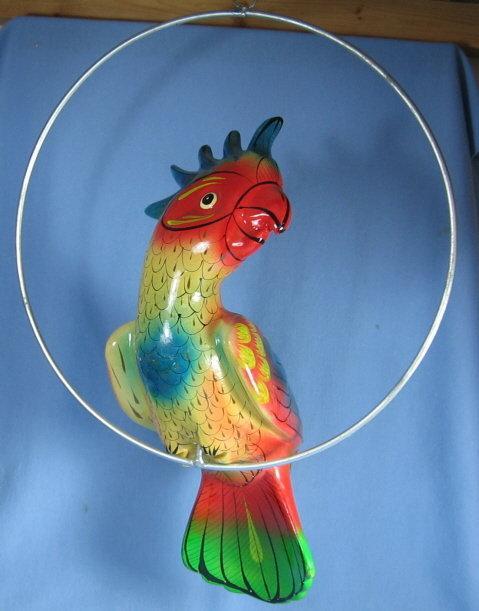 Pottery Tropical BIRD Figurine - Vintage Porcelain