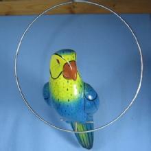 HUGE Parrot Tropical BIRD Figurine - Vintage Pottery