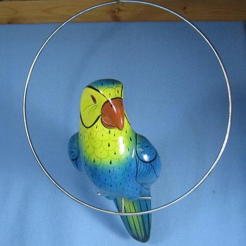 HUGE Parrot Tropical BIRD Figurine - Vintage Pottery