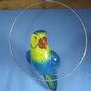 HUGE Parrot Tropical BIRD Figurine - Vintage Pottery