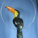 Tropical BIRD Porcelain Figurine - Vintage Pottery