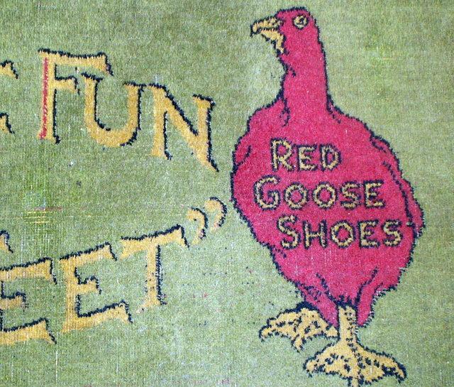 RED GOOSE SHOES Advertising Floor Rug