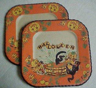 1950's Halloween Napkins and Plates - Paper
