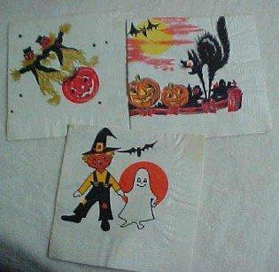 1950's Halloween Napkins and Plates - Paper