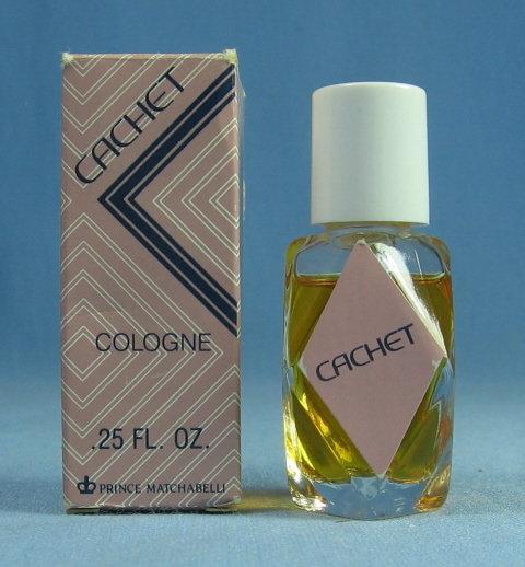CACHET Mini Cologne - Vintage Miniature PERFUME Bottle with Original Box