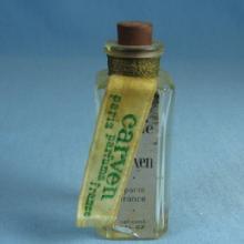 CARVEN Parfum Glass Dobber- Paris France Bottle - Vintage Miniature Perfume Parfum Bottle