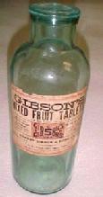 LARGE Bottle GIBSON'S Mixed Fruit Tablets Large - Glass