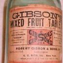 LARGE Bottle GIBSON'S Mixed Fruit Tablets Large - Glass