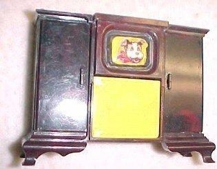 Dollhouse TV Record Player Radio Console - Toys