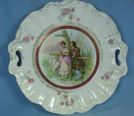 Porcelain Pierced Handle TORTE Plate