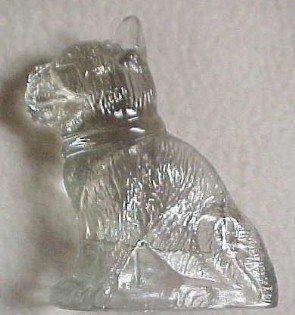 Bulldog Candy Container - Glass