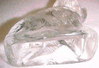 Bulldog Candy Container - Glass