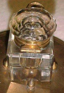Boy Figural Inkwell Ink Well - Metalware