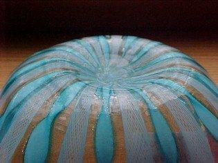 Ribbon Art Glass Candy Dish - Glass