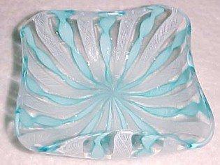 Ribbon Art Glass Candy Dish - Glass