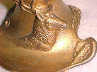 Stag Deer Figural Inkwell - Metalware