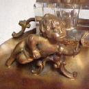 Cherub Cupid Figural Inkwell - Metalware