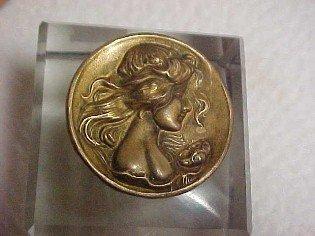 Cherub Cupid Figural Inkwell - Metalware
