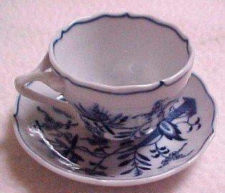 Blue Danube Demitasse Cup + Saucer - Porcelain/Fine China